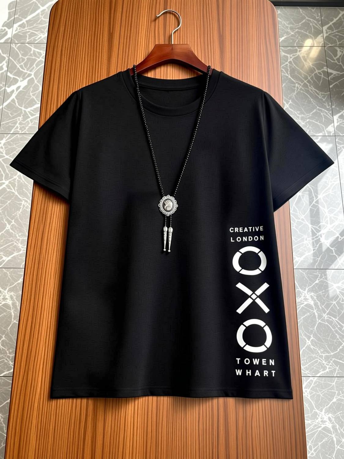 AXXITUDE Printed Men Black, White T-Shirt - Image 3