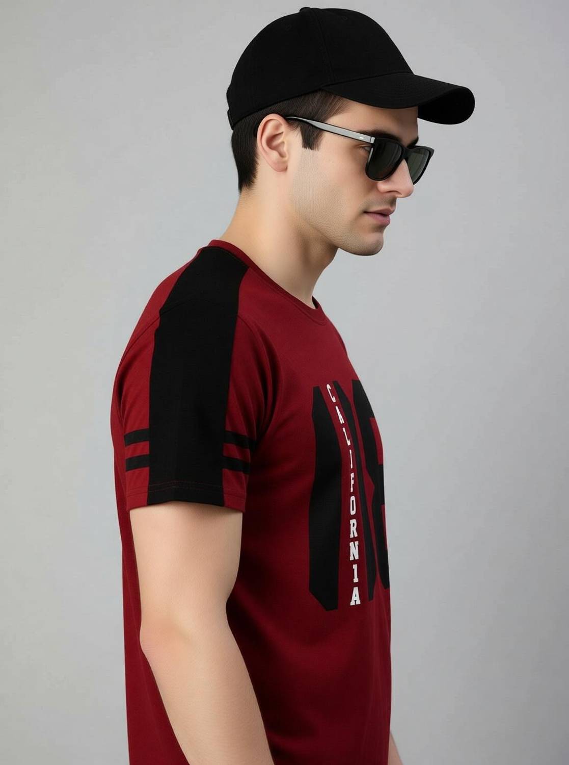 Stylesmyth Printed Men Maroon T-Shirt - Image 3