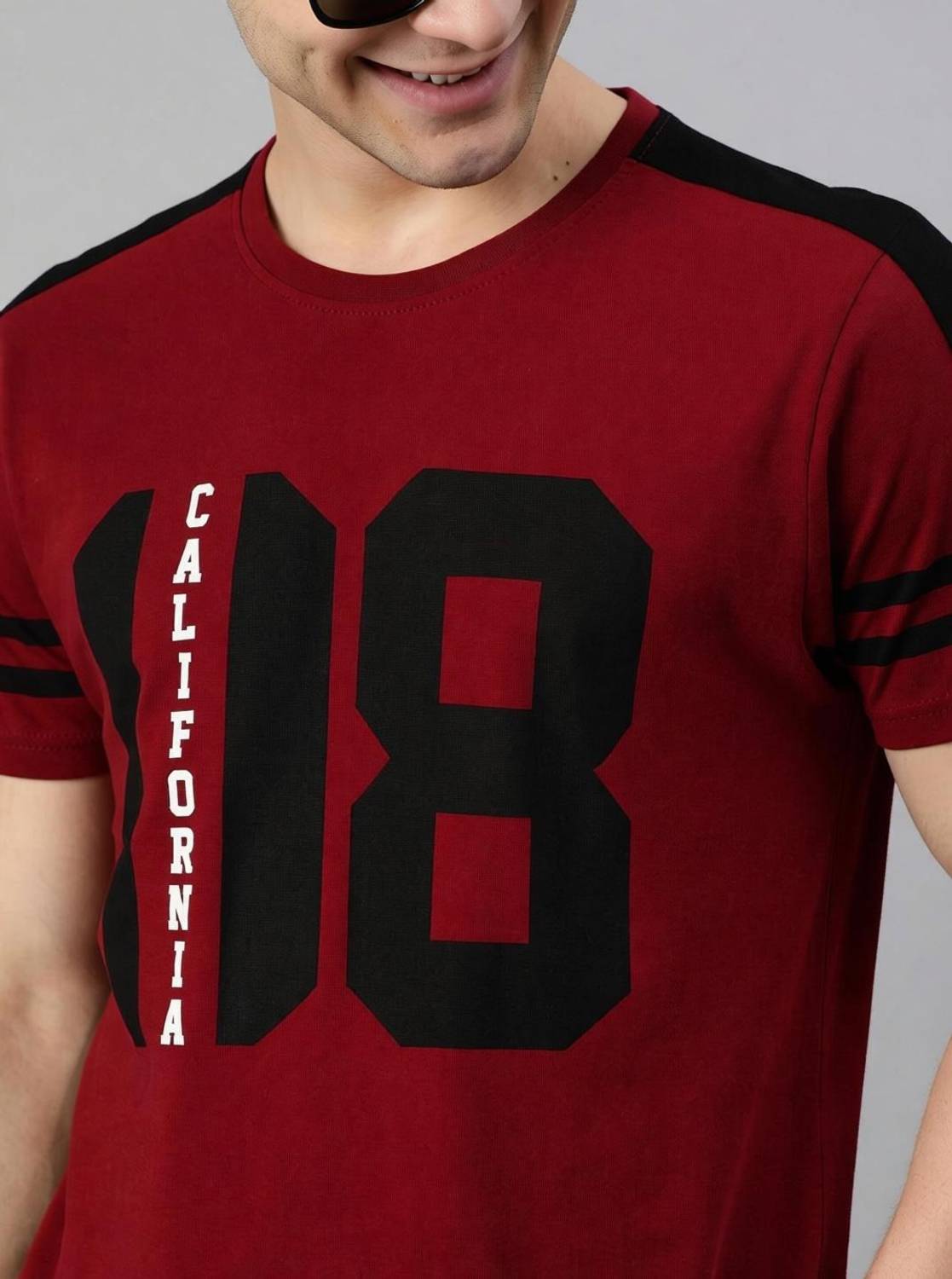 Stylesmyth Printed Men Maroon T-Shirt - Image 4