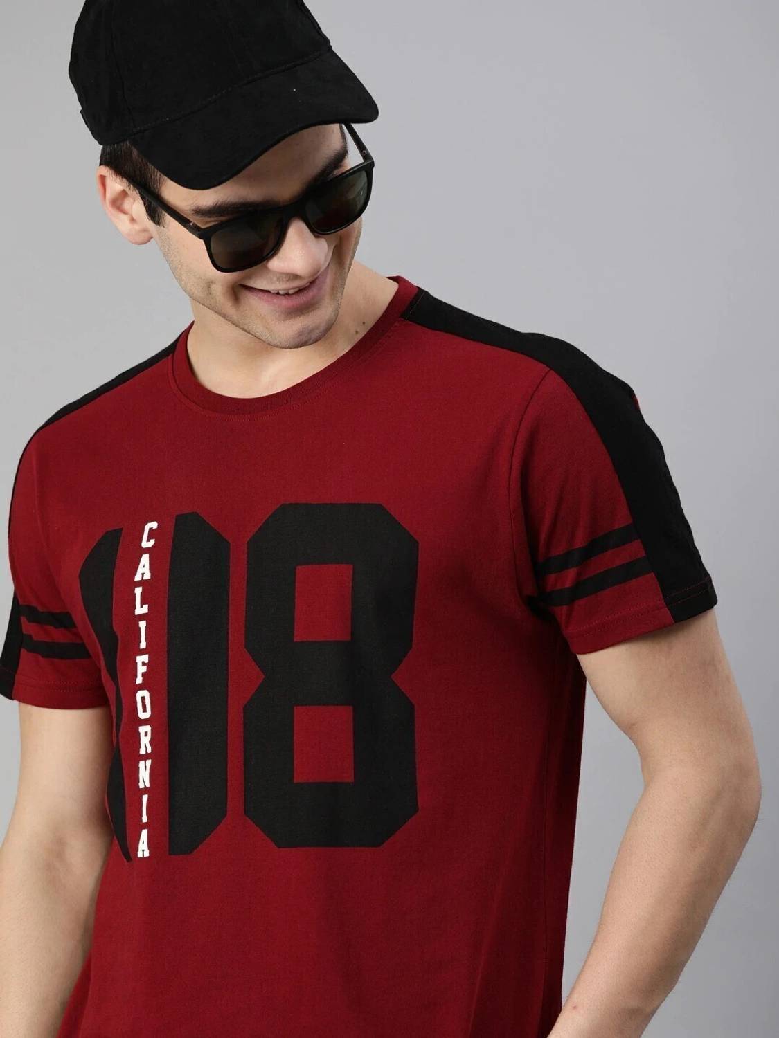 Stylesmyth Printed Men Maroon T-Shirt - Image 5