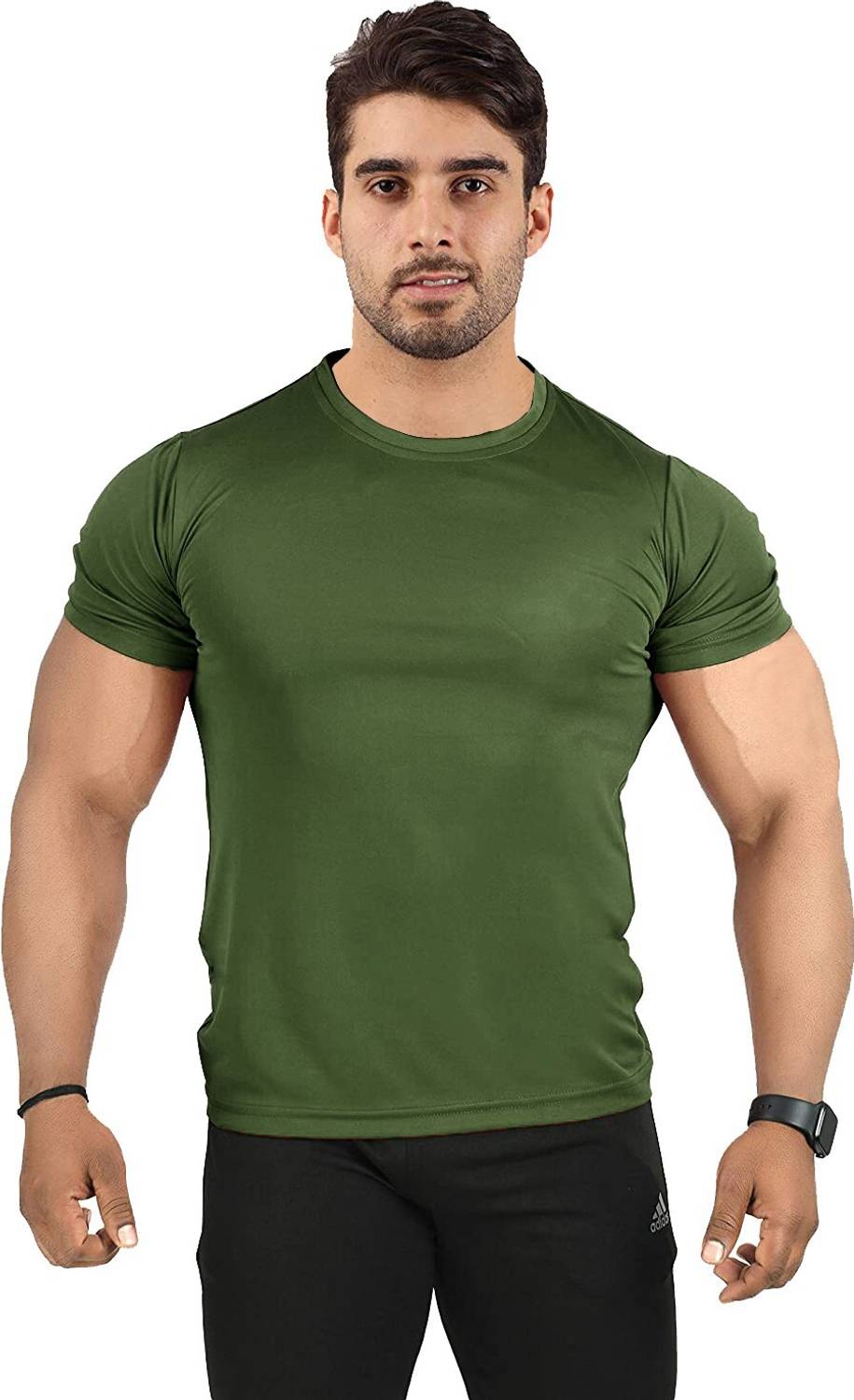 UDI n ADI Solid Men Dark Blue T-Shirt - Image 5