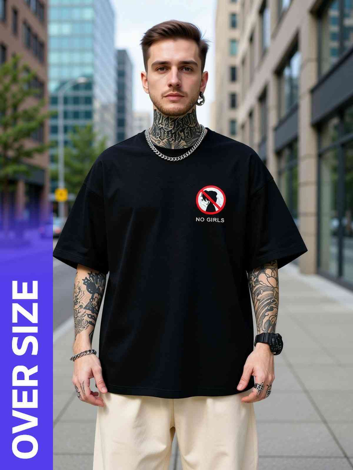 INBY Solid Men Black T-Shirt