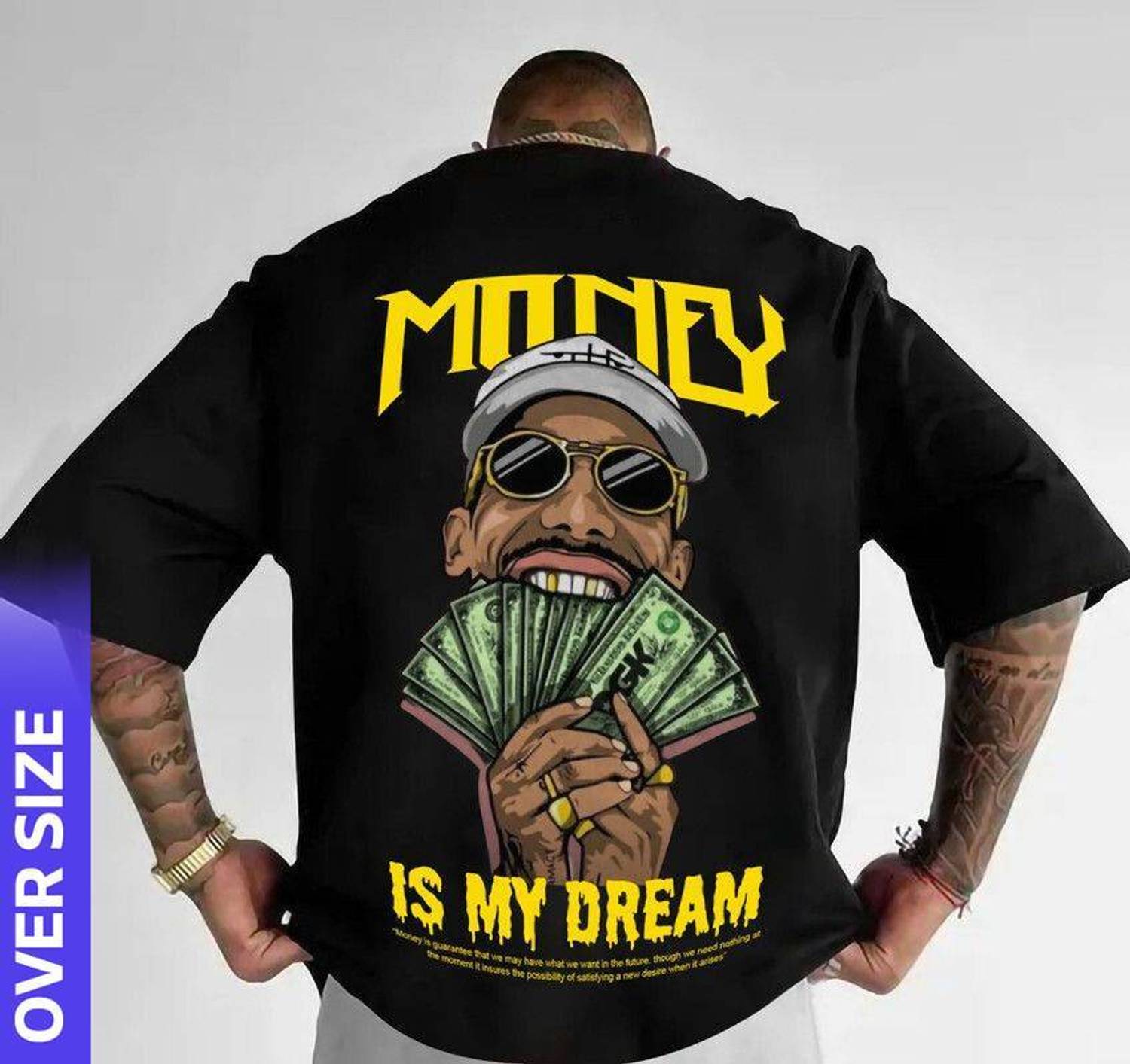 HIP HOP FASHION Typography Men Black T-Shirt