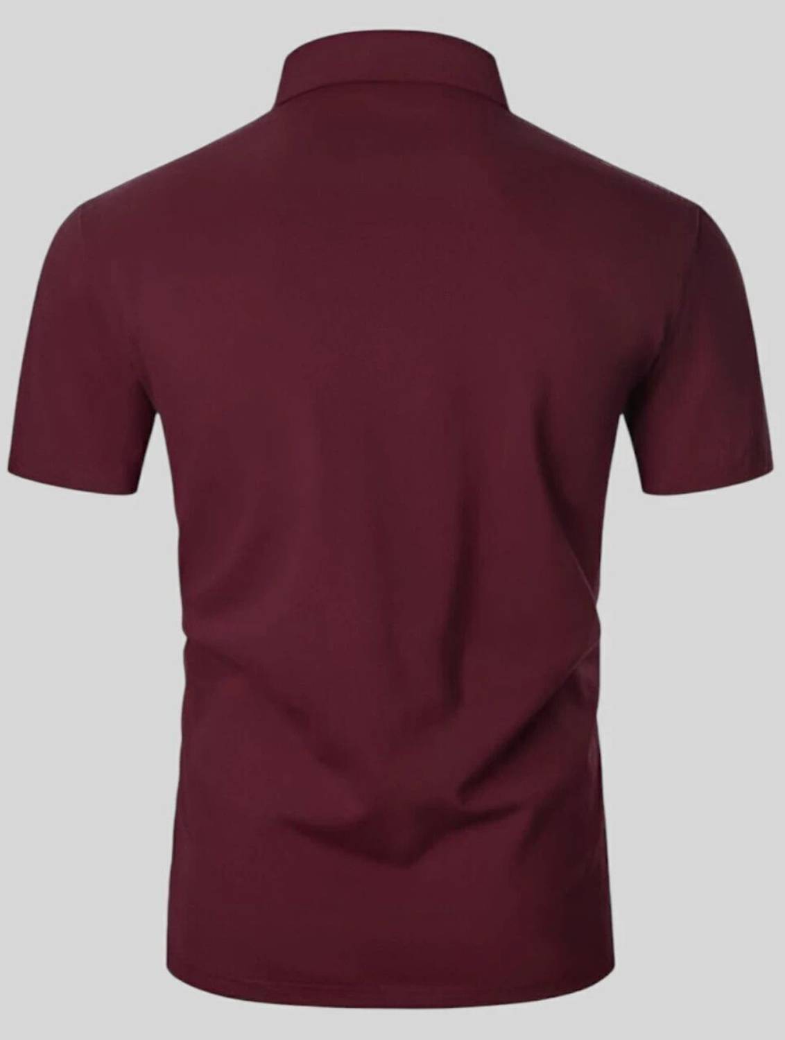 Tazo Color Block Men Maroon T-Shirt - Image 2
