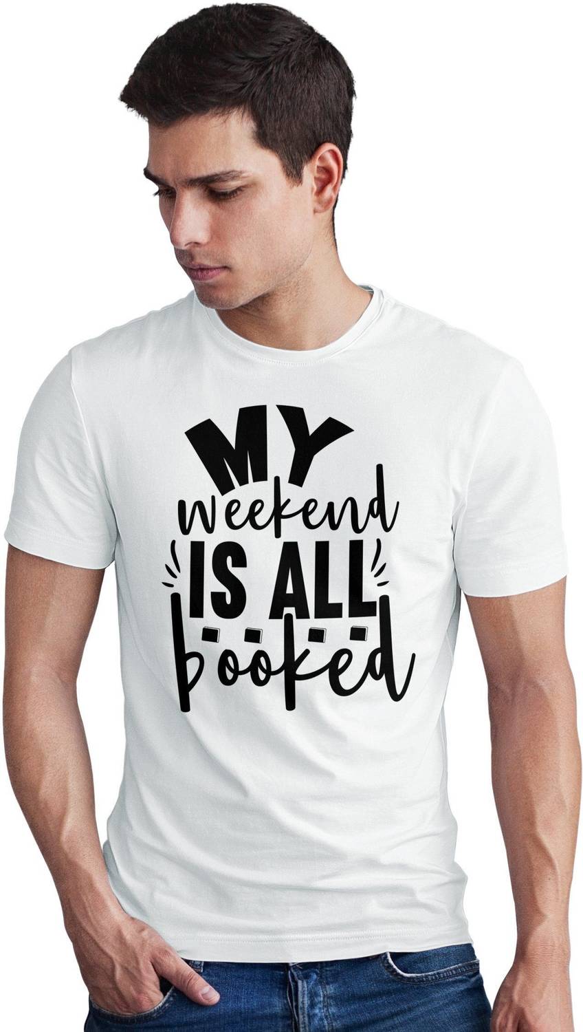 Seek Buy Love Printed Men White T-Shirt