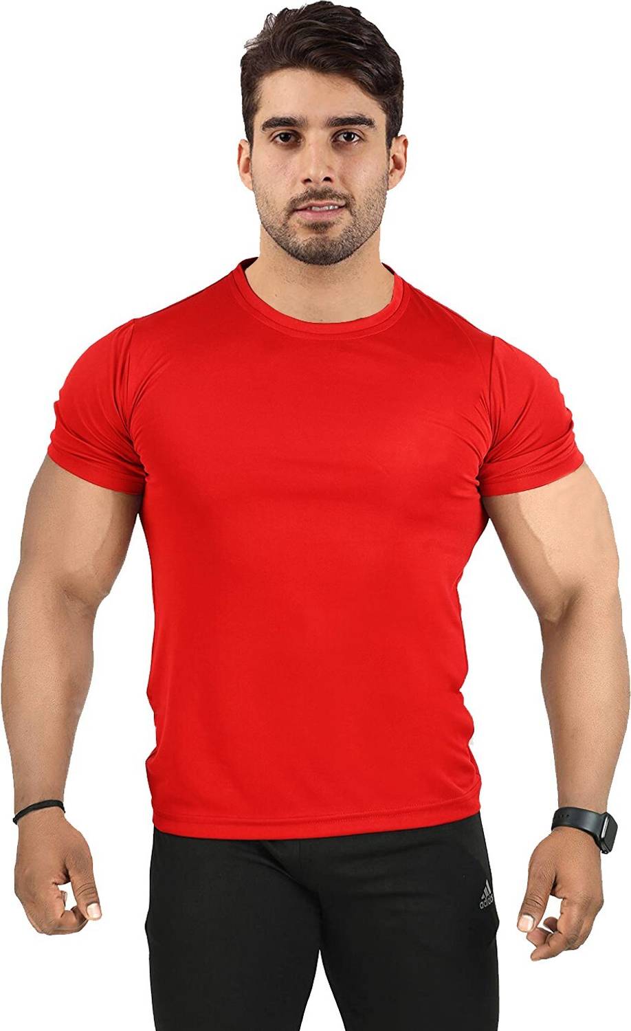 UDI n ADI Solid Men Dark Blue T-Shirt - Image 3