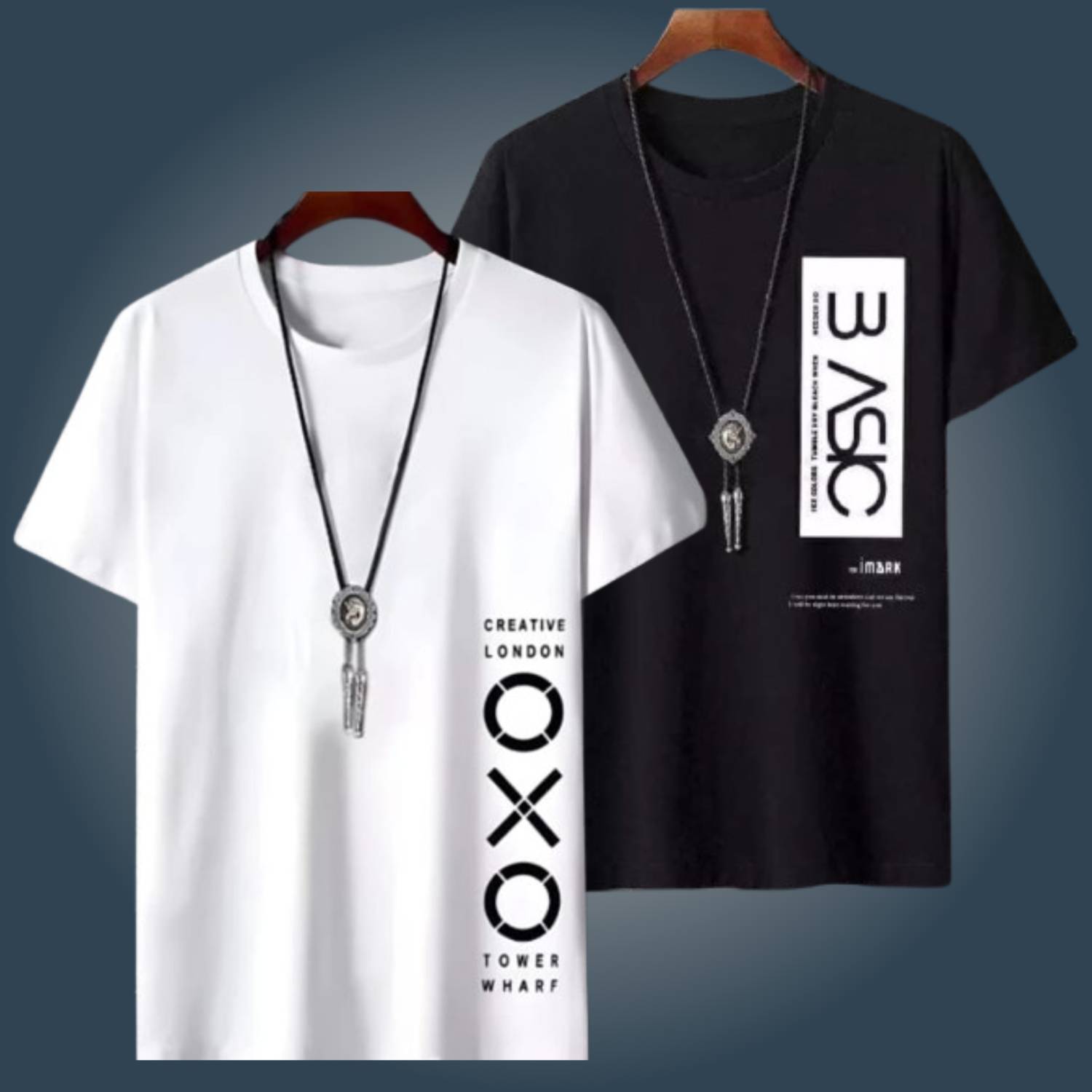 MMK Fashionista Printed Men Black, White T-Shirt