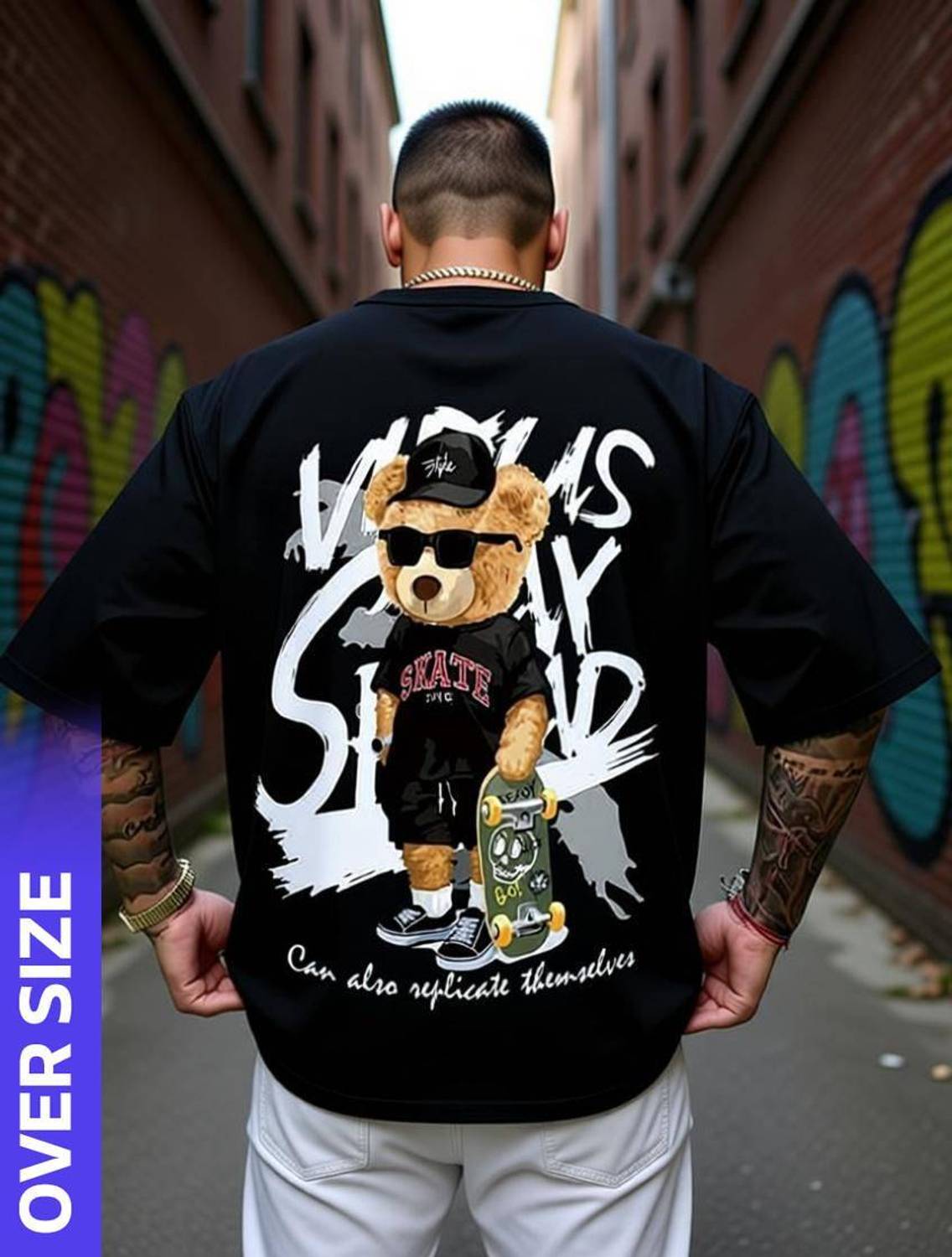 HIP HOP FASHION Printed Men Multicolor T-Shirt