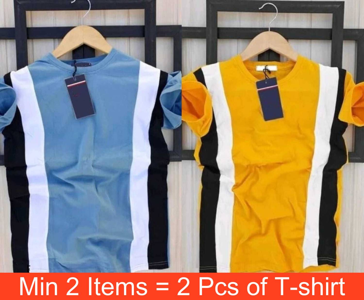 squareretails Color Block Men Multicolor T-Shirt - Image 1