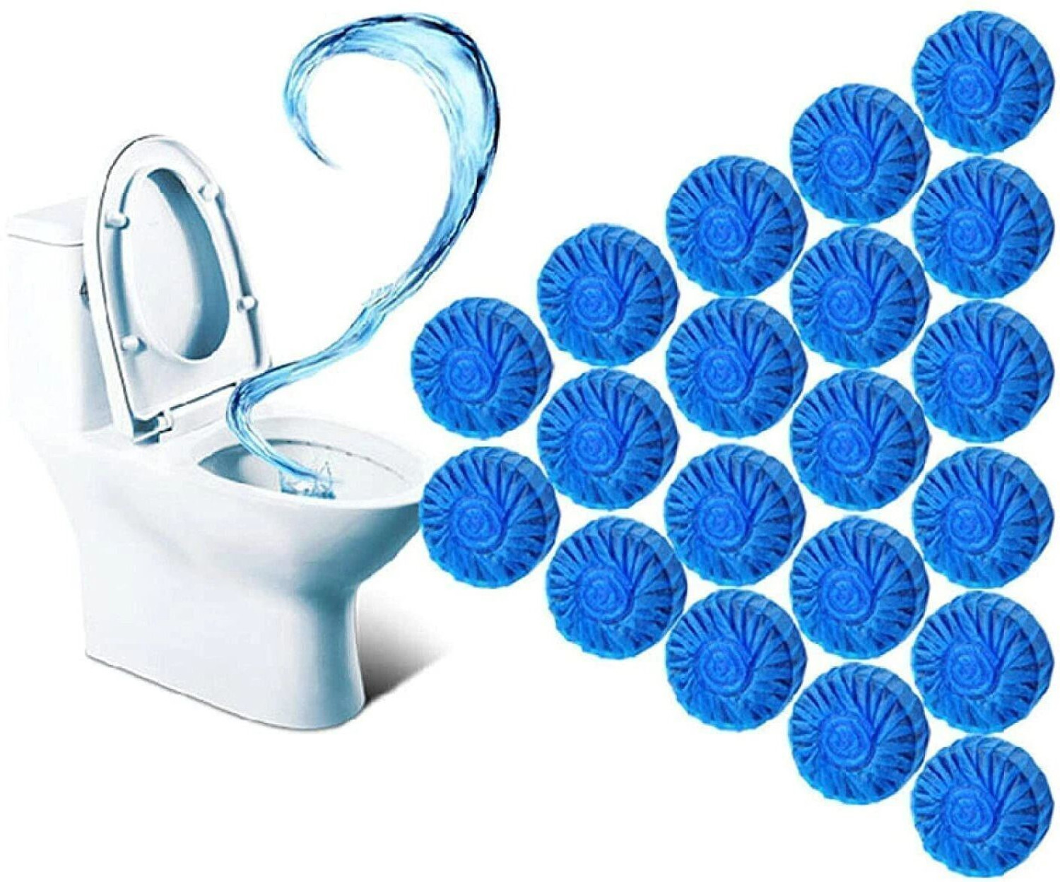Prahant Toilet Bowl Deodorizer Cleaner Powerful Automatic Flush For Bathroom(Pack Of 10) Original Block Toilet Cleaner