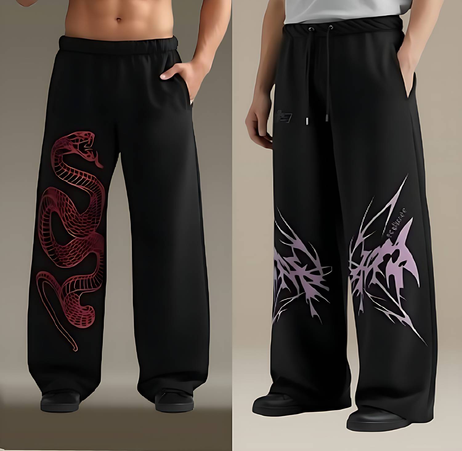 Morte Paple Printed Men Multicolor Track Pants - Image 1