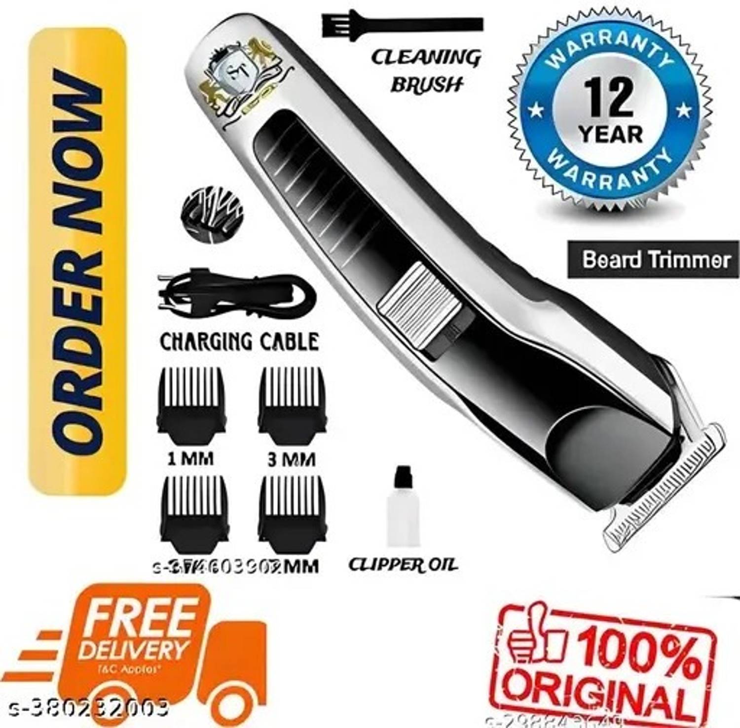 Dazzel Flex AT-538 Trimmer, Silver, Black - Image 1
