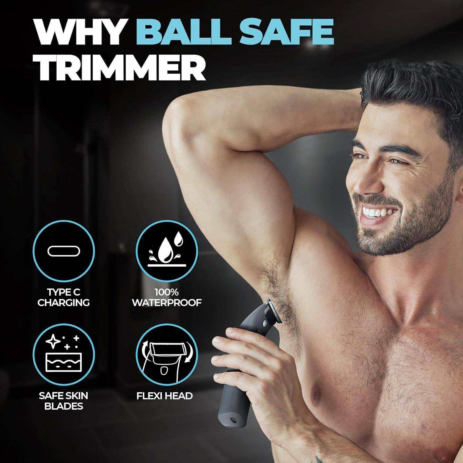 BEARDO Ball Safe Trimmer for Men - Image 2
