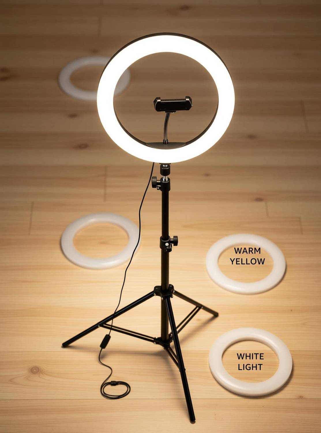 Casewilla 10 inch LED Selfie Ring Light with Tripod - Image 2