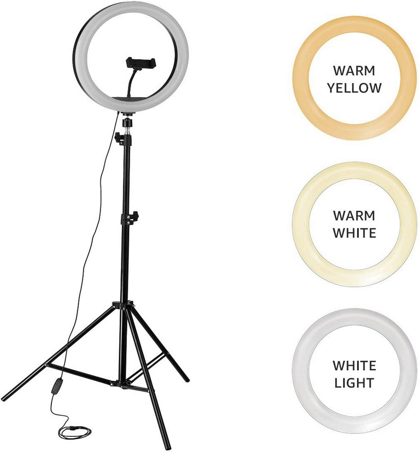 Casewilla 10 inch LED Selfie Ring Light with Tripod - Image 4