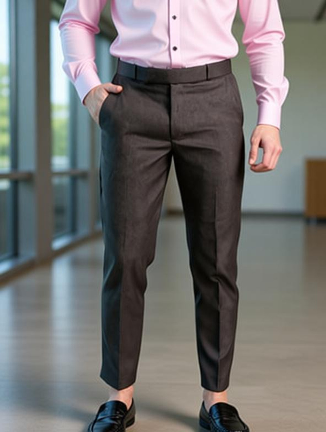 K.S.fashion Regular Fit Men Brown Trousers