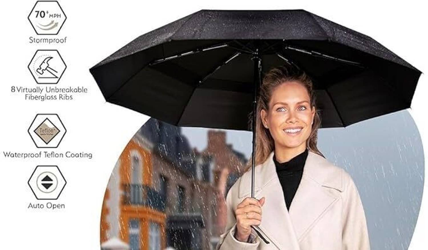 NUCLETRIC Automatic Open and Close Umbrella - Image 2