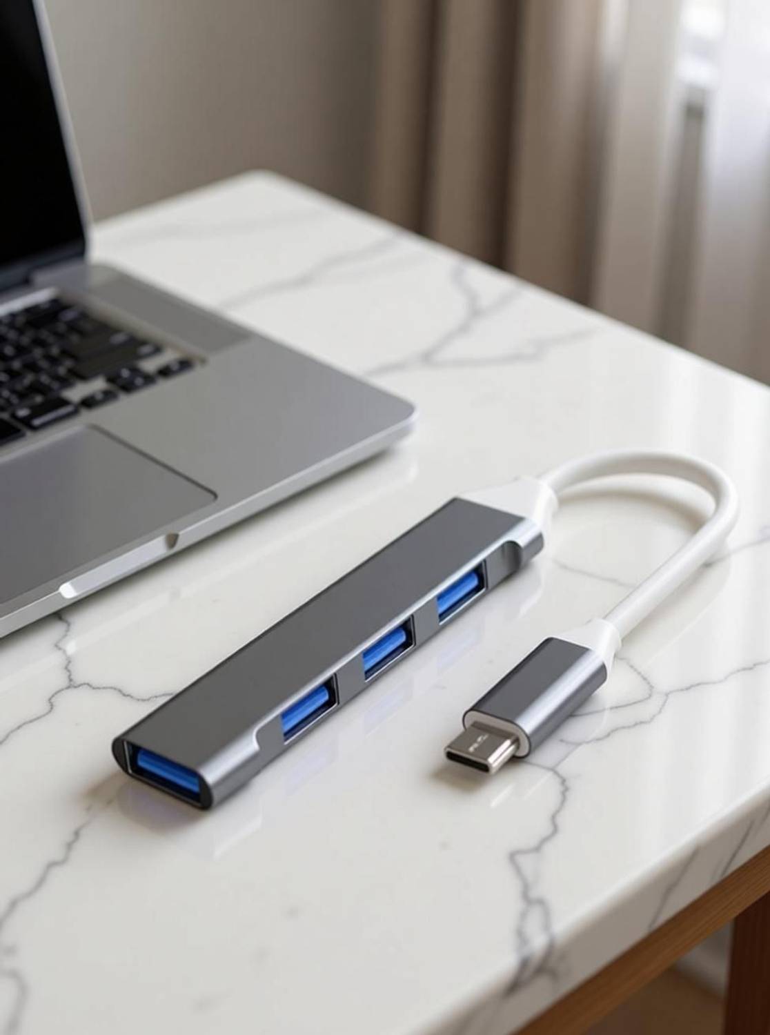Henture USB Hub Type C to 4 USB-A Ports - Image 4