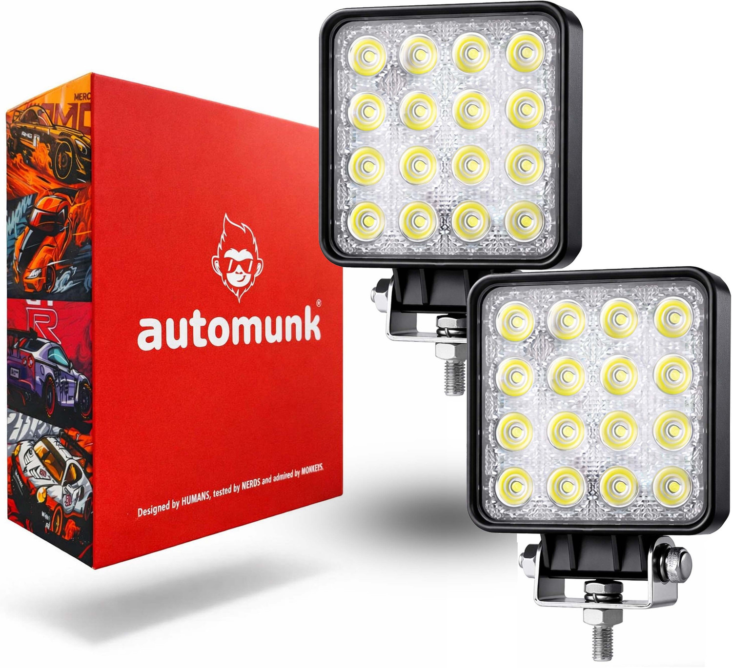 automunk 16 Led Vehicle Light Bulb white colour Fog Lamp Motorbike, Car, Truck LED (12 V, 24 W)