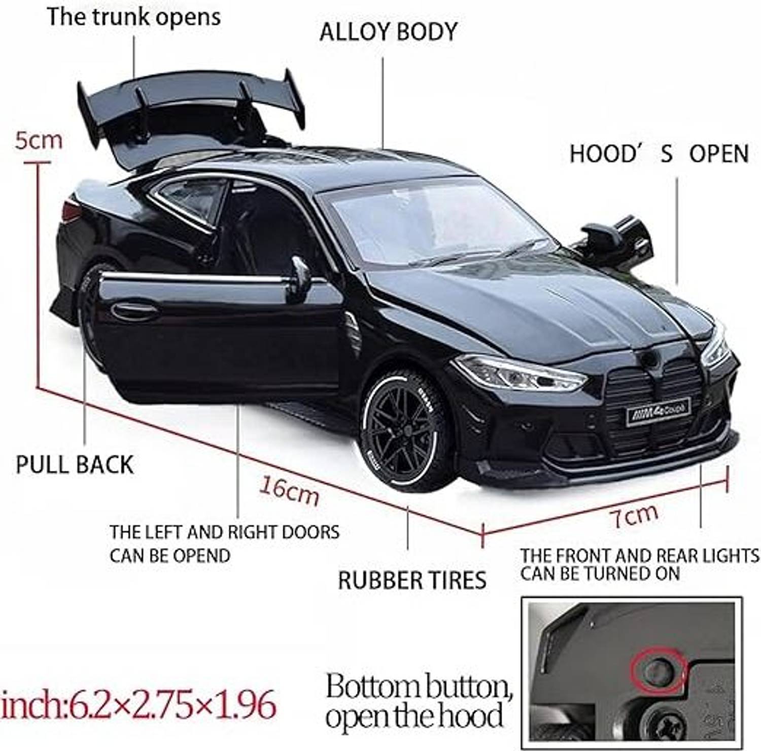 CountryLink 1:32 Scale BMW Racer Car - Image 2