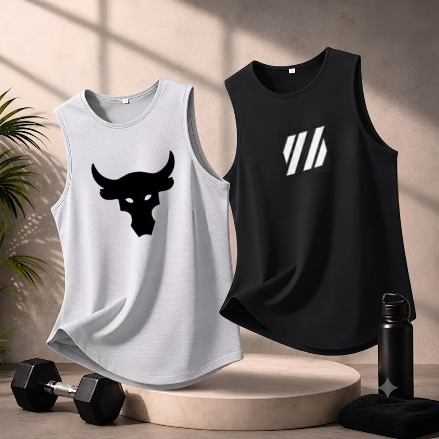 Dione Fashion Cotton Gym Vest - Image 1