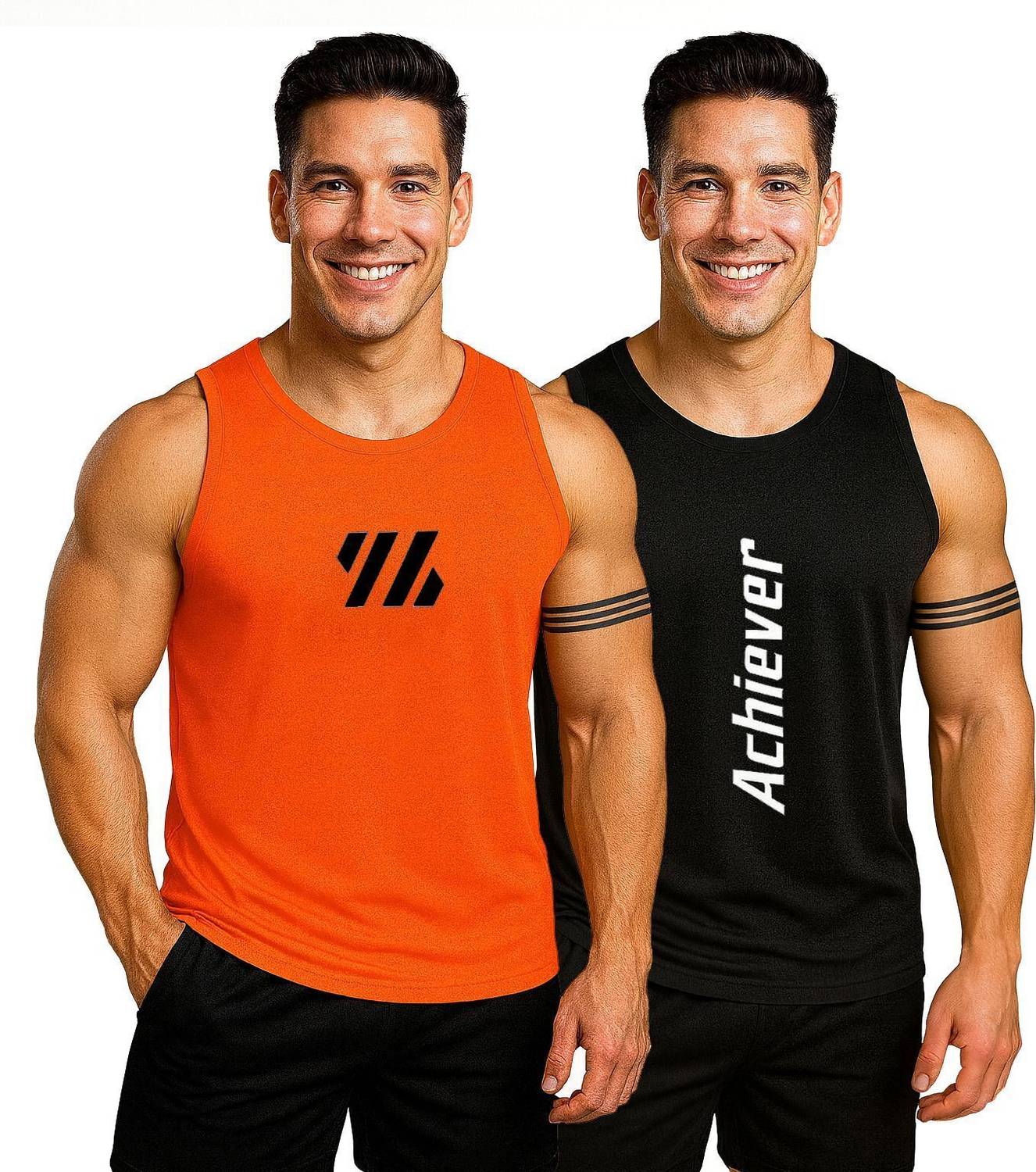Valyrian Printed Men Orange, Blue T-Shirt - Image 1