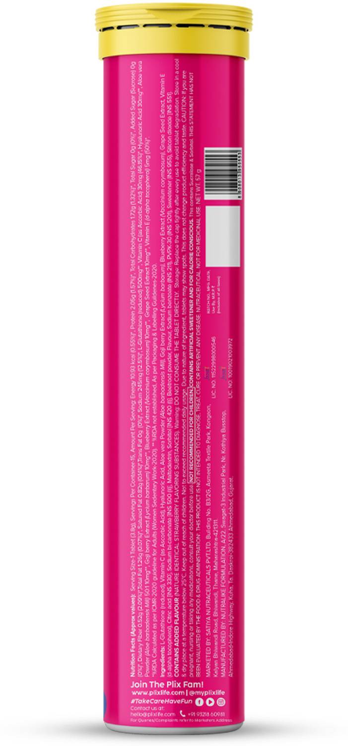 THE PLANT FIX PLIX Glutathione Skin Glow Effervescent Tablet 500mg for  Clear & Youthful Skin Price in India - Buy THE PLANT FIX PLIX Glutathione  Skin Glow Effervescent Tablet 500mg for Clear