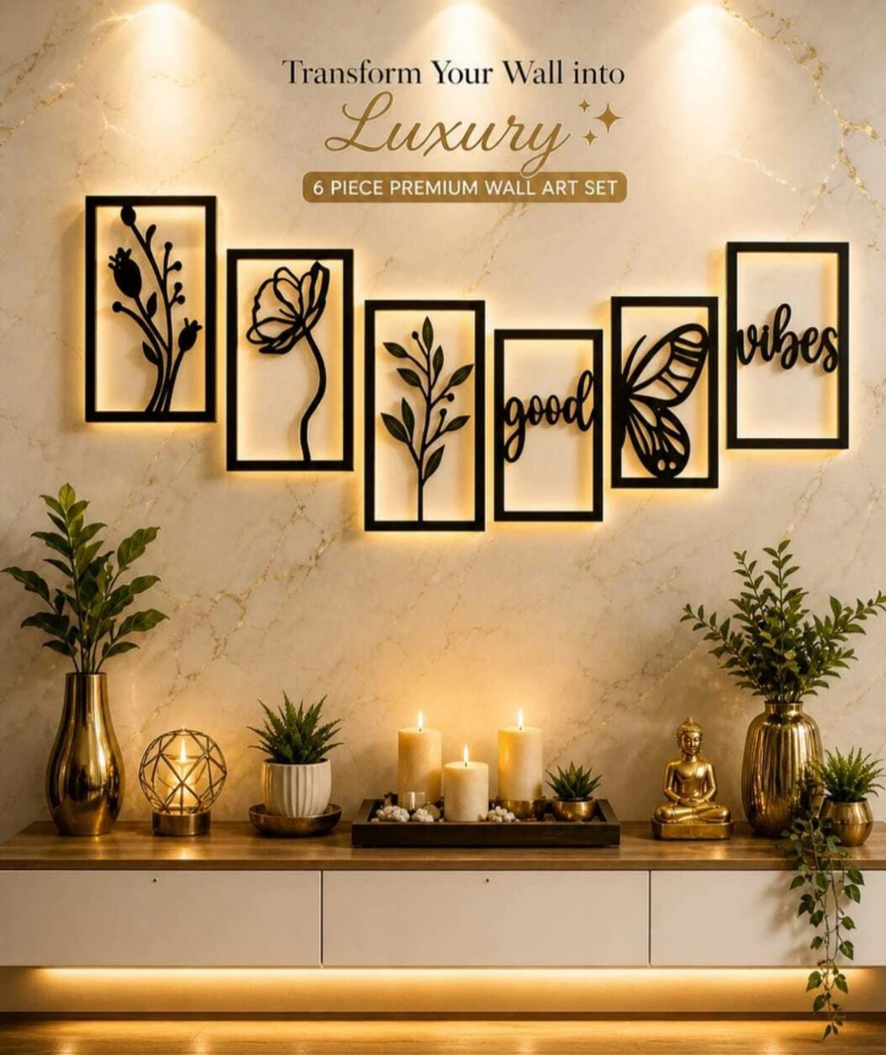 The Hind Arts Wooden Wall Hanging For Home Decor shelf home Living Room, Decor, Balcony,