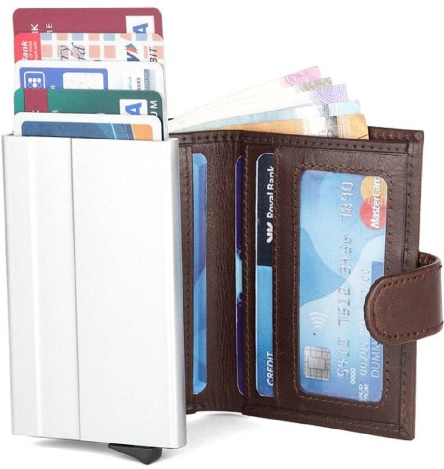 METRONAUT Men Brown Leather Card Holder - Image 2