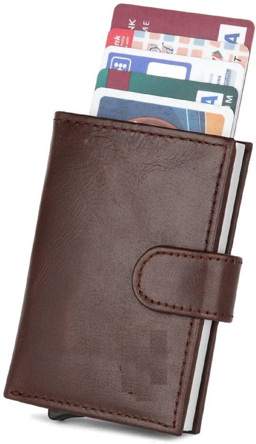 METRONAUT Men Brown Leather Card Holder - Image 4