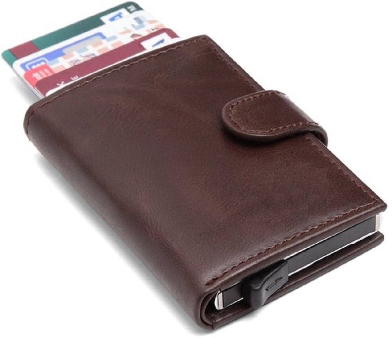 METRONAUT Men Brown Leather Card Holder - Image 3