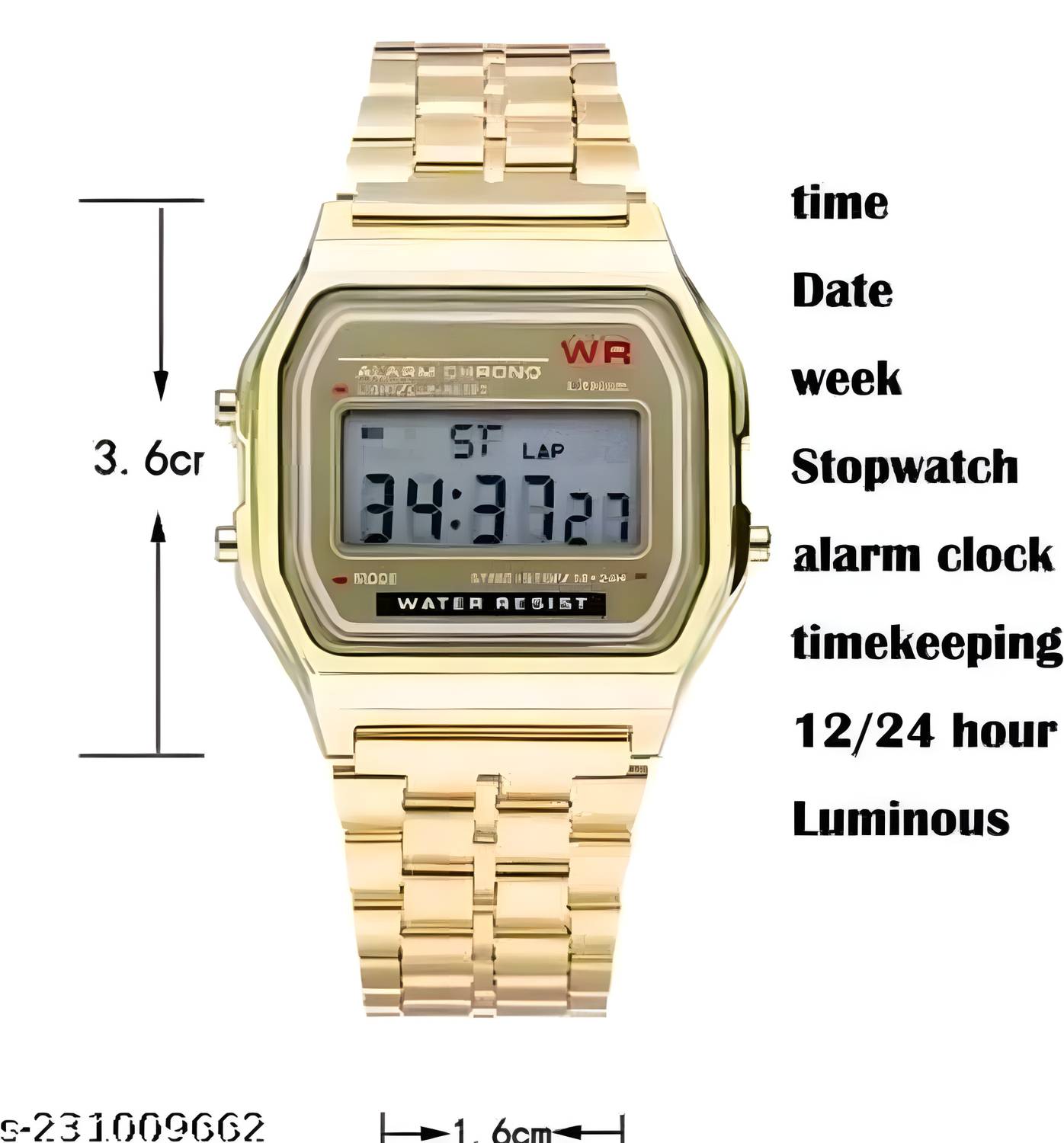 Timofy Vintage Classic Digital Watch - Image 4