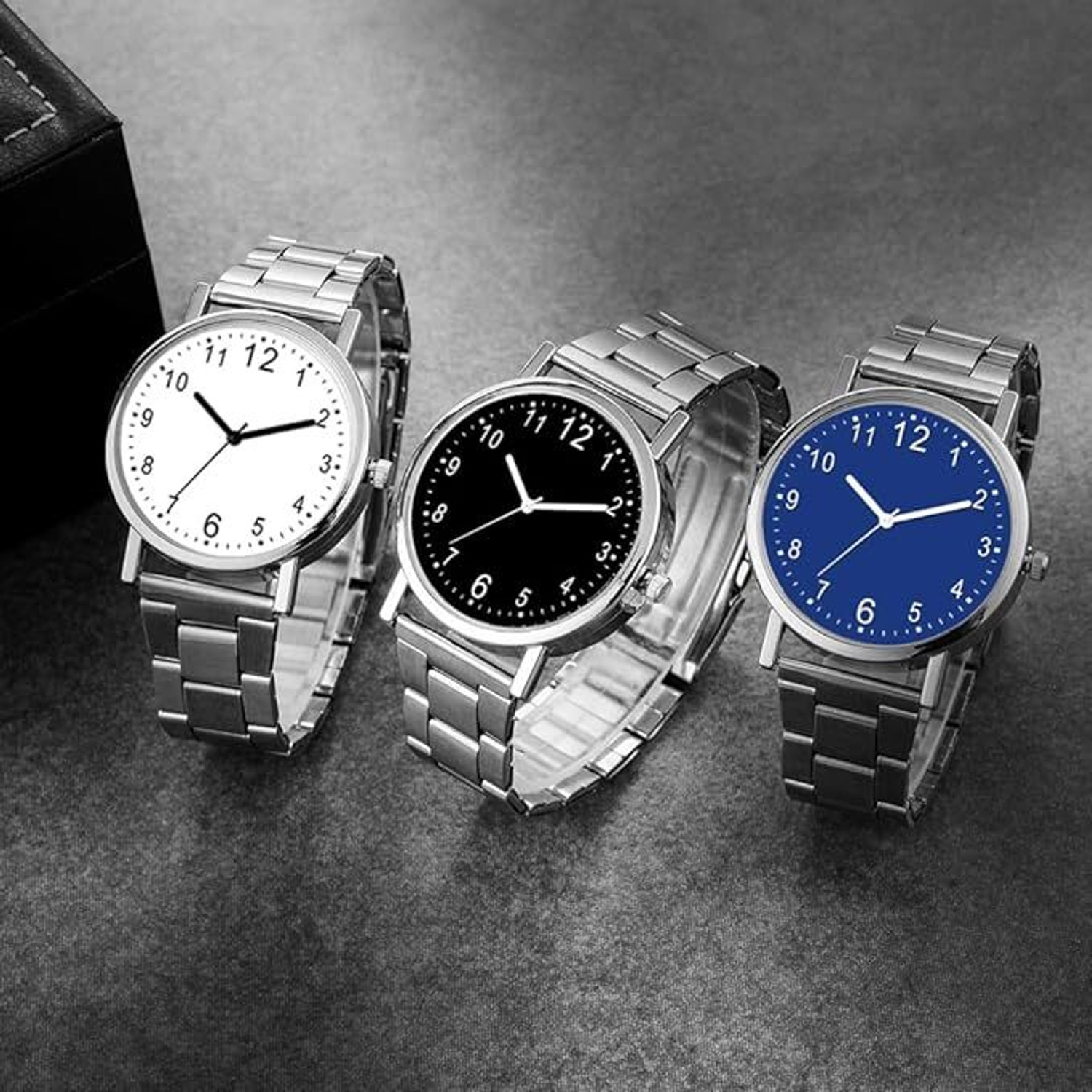 AMERICANVIBER RS01 Men's Lightweight SS Belt Analog Watch - For Men