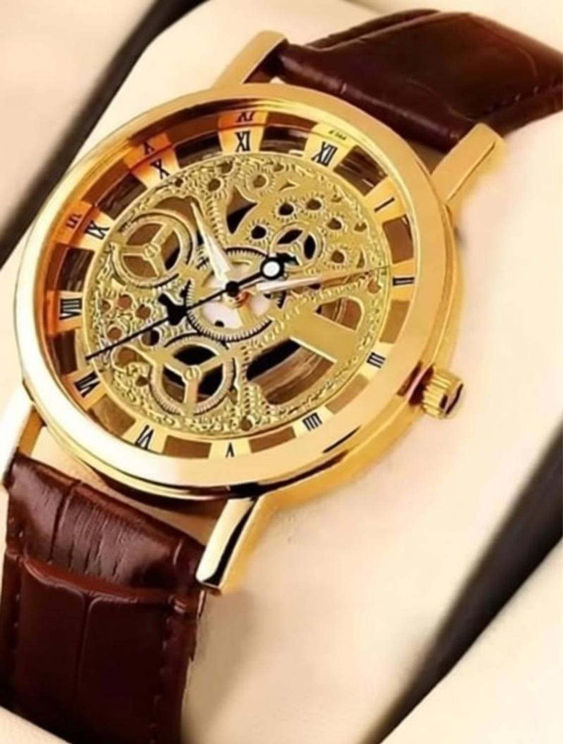 Prozo Gold.001 Analog Watch - Men's Gold - Image 3