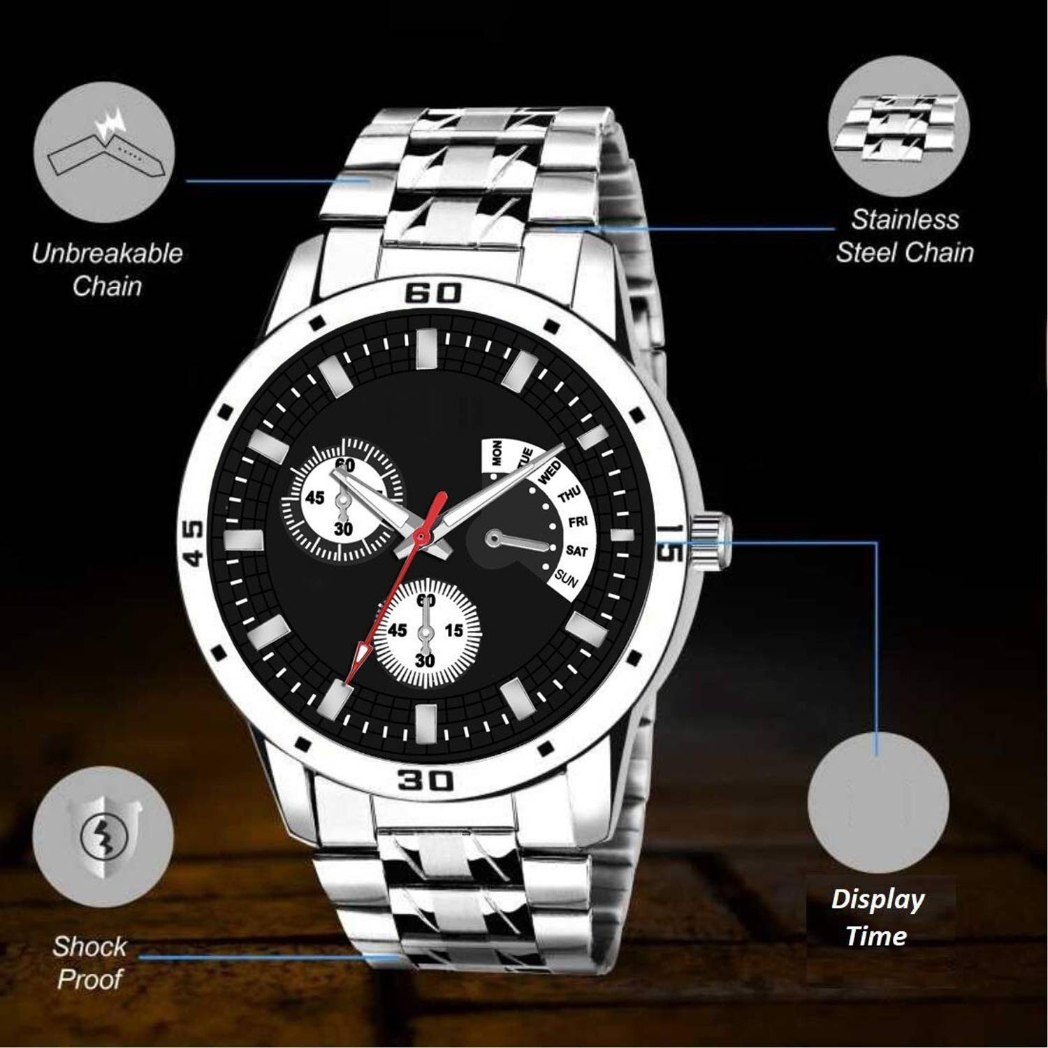 Cartwindow Analog Watch - For Men - Image 3