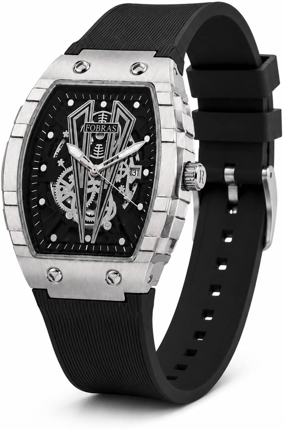 K&K FOBRAS Premium Skeleton Watch Aura Analog Watch - Men - Image 1