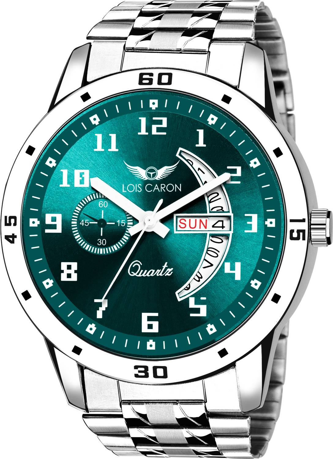 LOIS CARON LCSS-8326 Stainless Steel Chain Watch - Image 1