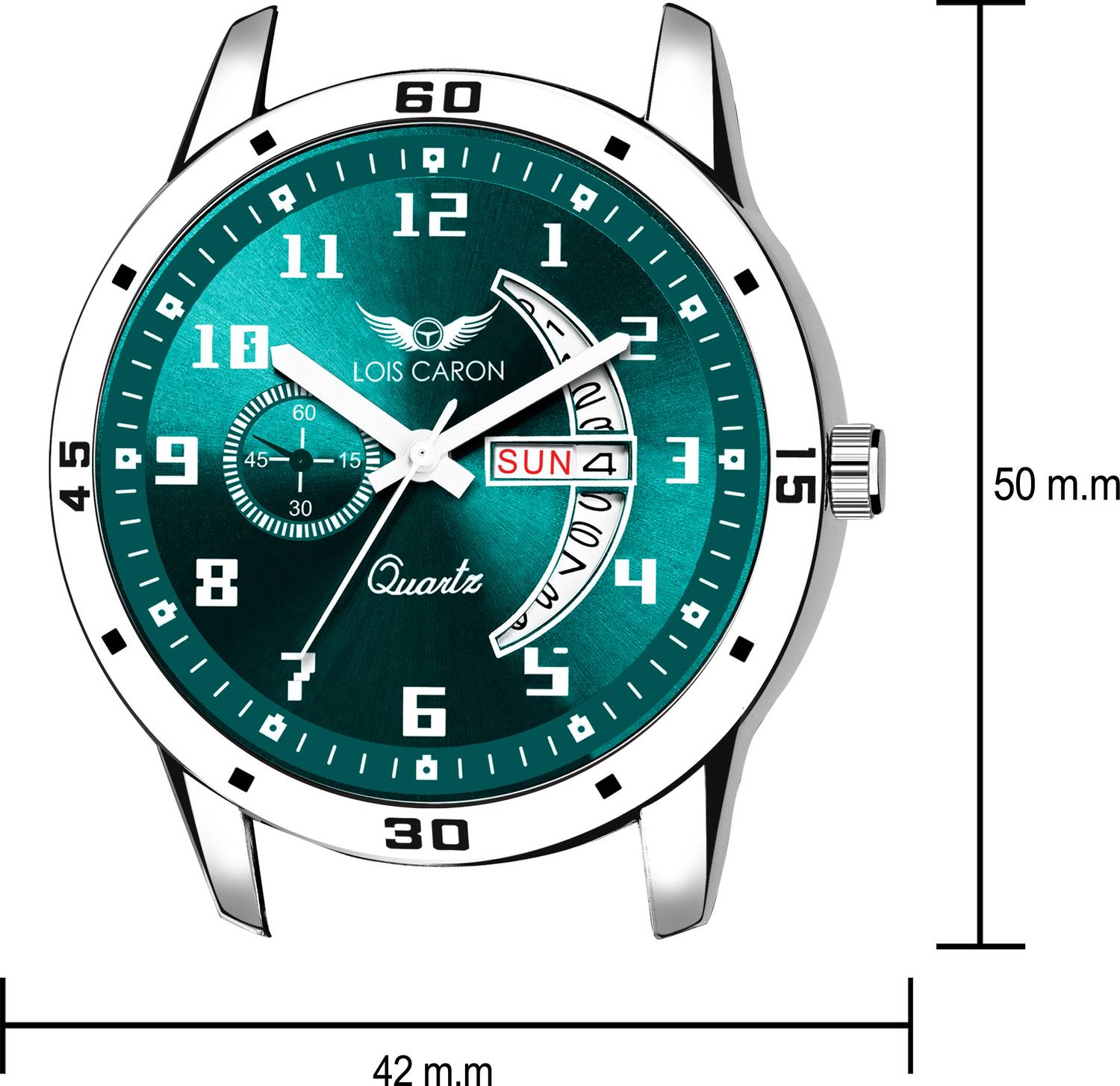 LOIS CARON LCSS-8326 Stainless Steel Chain Watch - Image 3