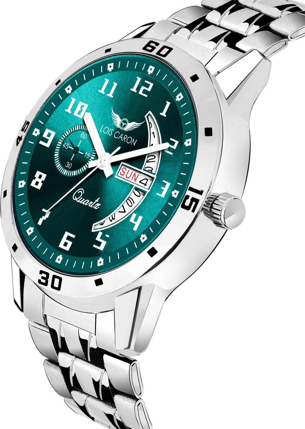 LOIS CARON LCSS-8326 Stainless Steel Chain Watch - Image 2