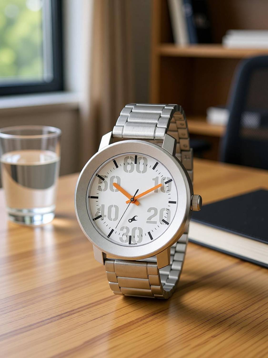 ShopGlobal White Dial Men's Analog Watch - Image 1