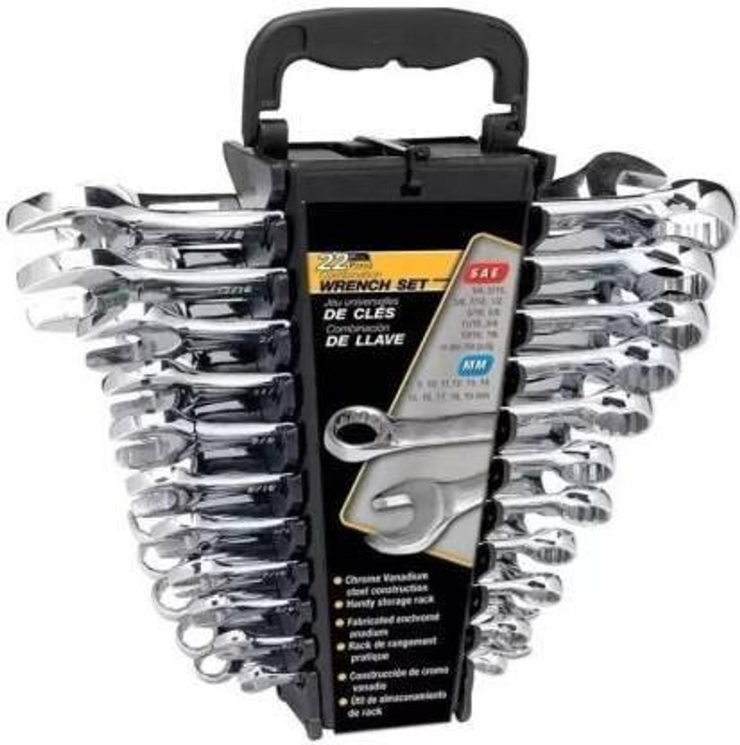 ShopGlobal wrench set 12 piece 12 pc combination wrench set Double Sided Combination Wrench