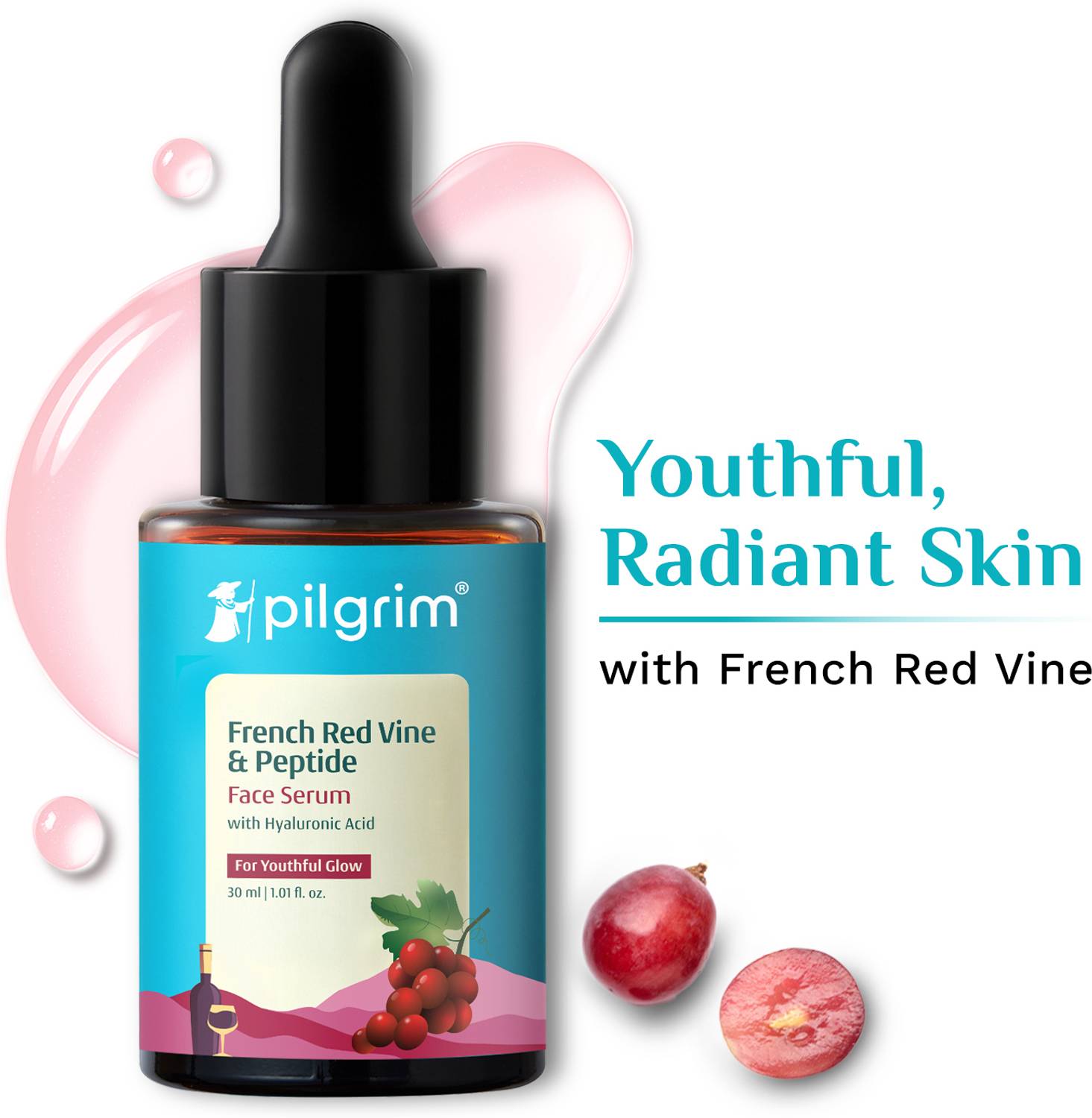 Pilgrim Red Vine Face Serum 30ml - Image 1