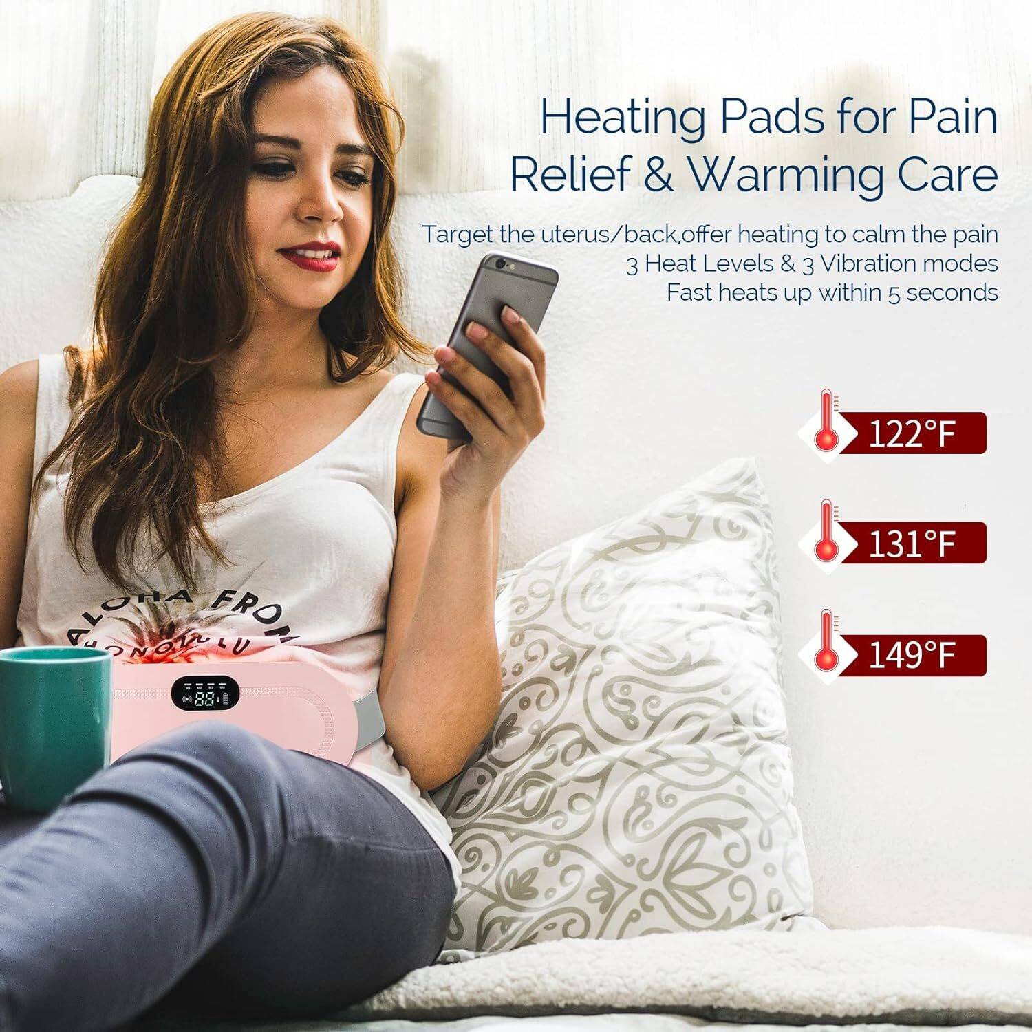 HEMOGARD Menstrual Heating Pad 3 Levels - Image 2