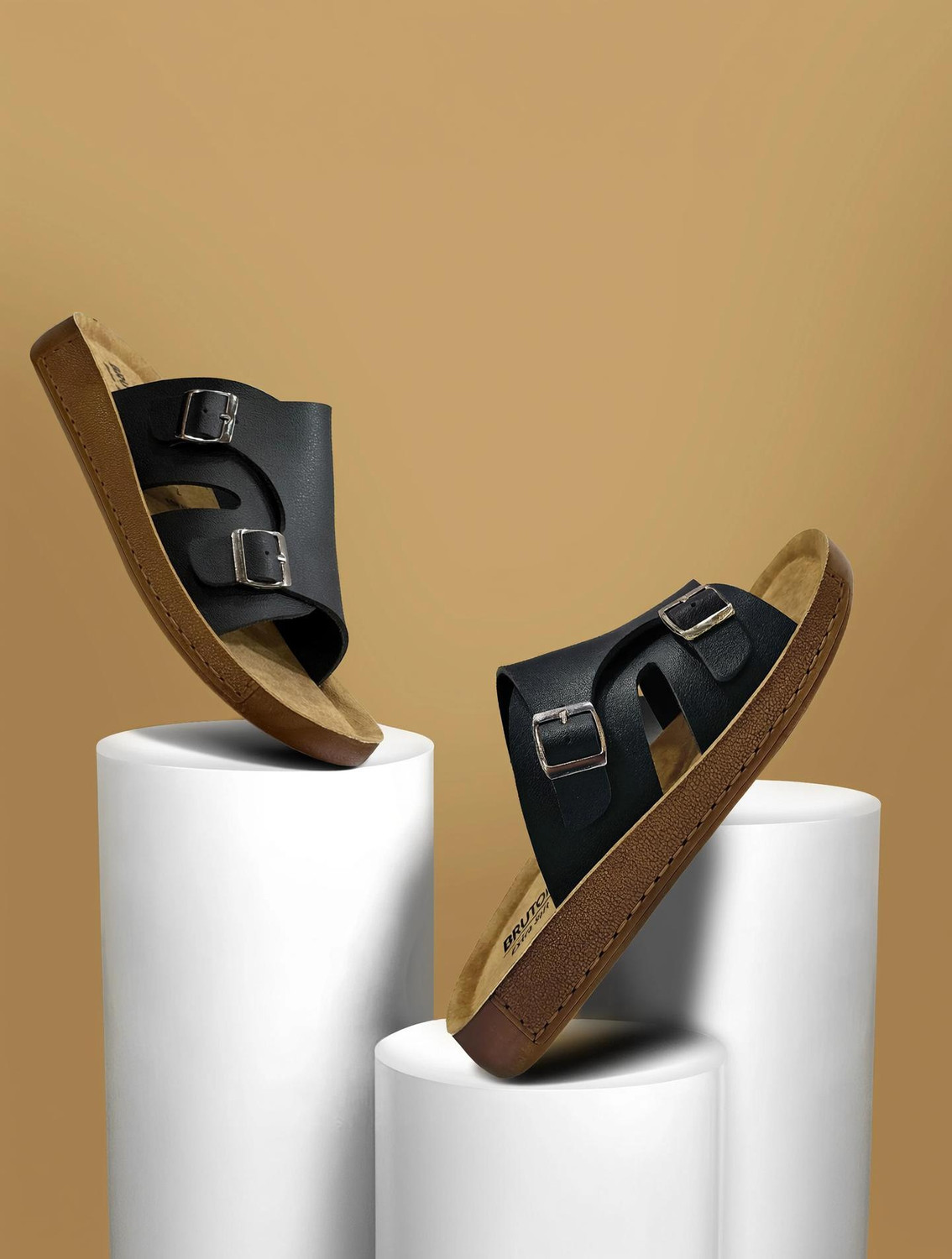 BRUTON Sandal|Super Soft|Orthopedic|Comfortable|Lightweight Men Sandals
