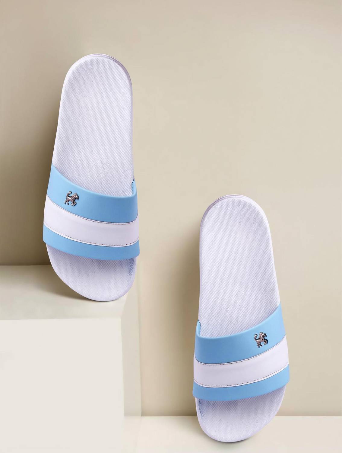 Foot Print Men Slides - Image 1