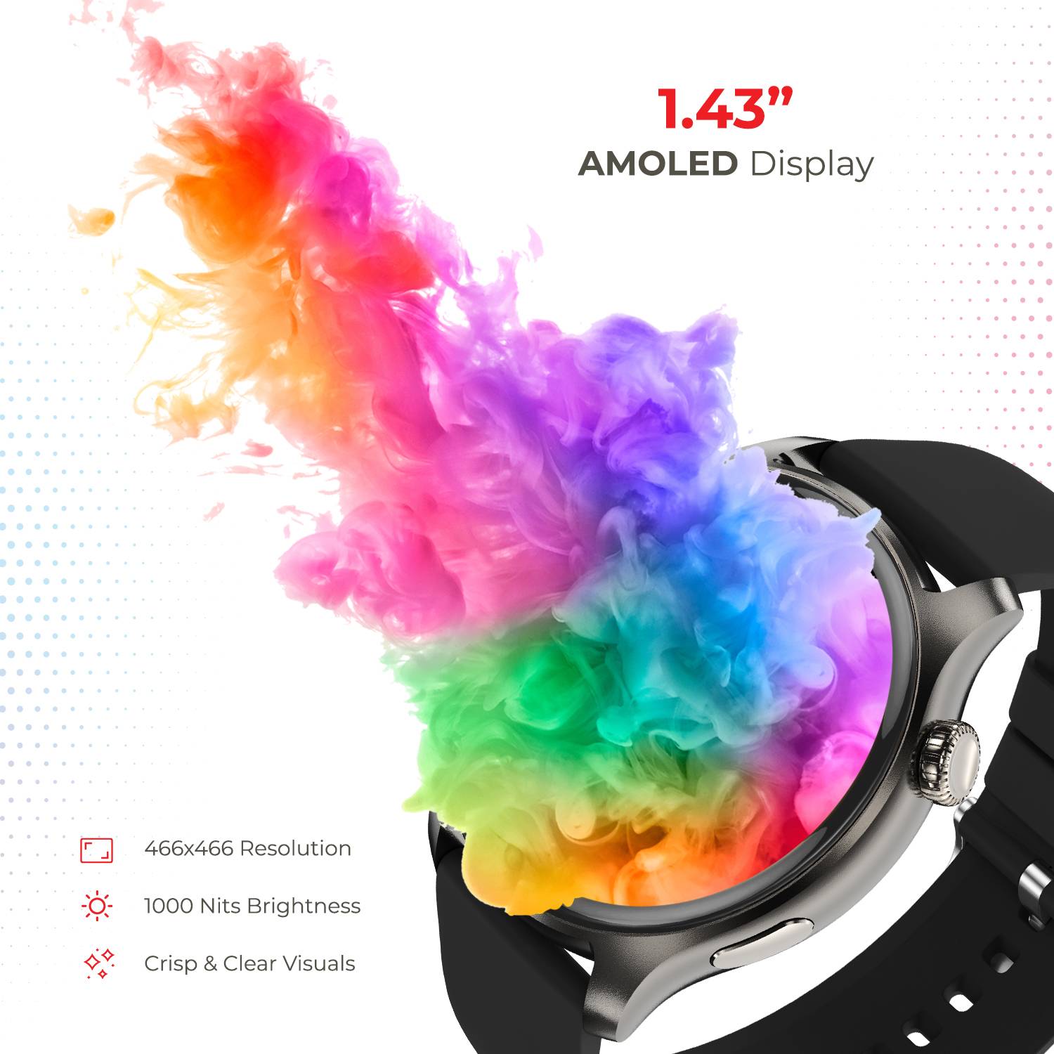 Nervfit Orion S1 1.43" AMOLED Smartwatch - Image 3