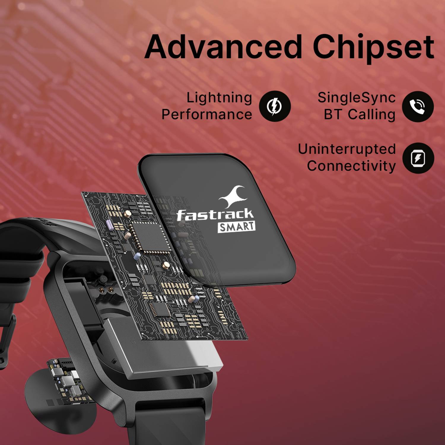 Fastrack Revoltt FS1 1.83'' Smartwatch - Image 3