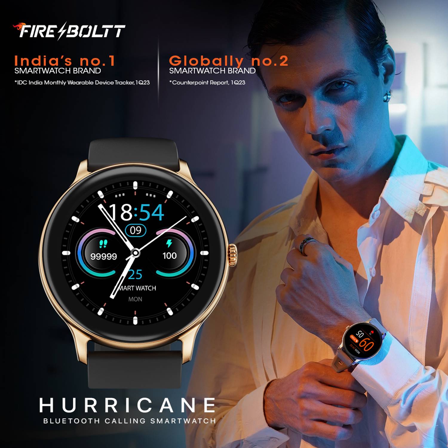 Fire-Boltt Hurricane 2026 1.3" Smartwatch - Image 2