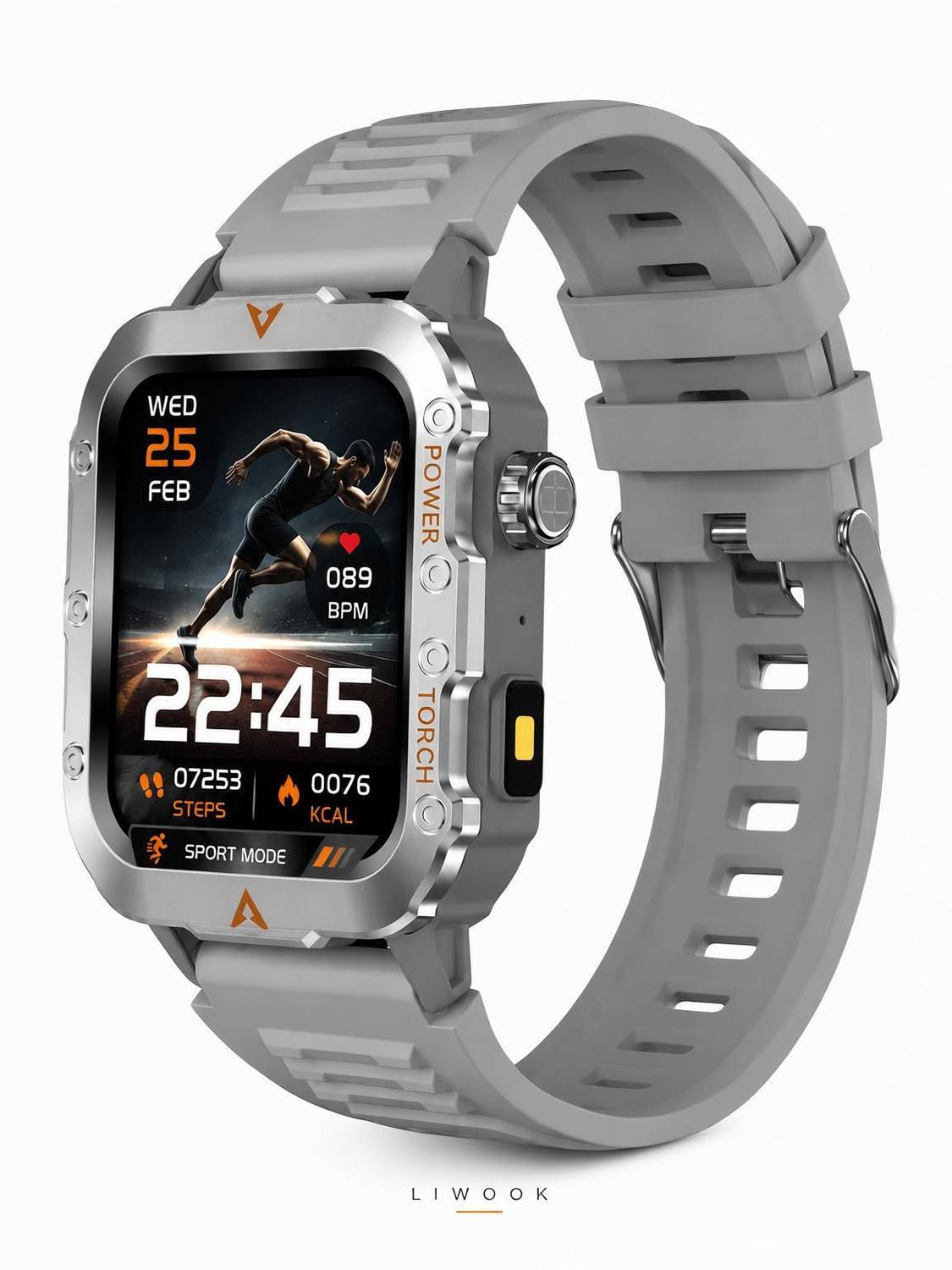 PerfX Q11 Bluetooth Calling Smartwatch with SpO2 Heart Rate & Flash Light Digital Watch - For Men & Women - Image 1