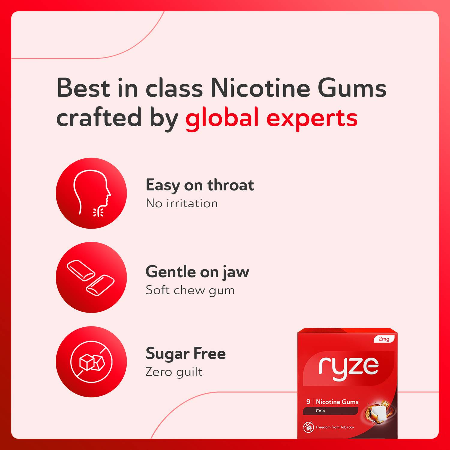 Ryze Nicotine Gum 2mg Assorted Pack 9 Gums - Image 5